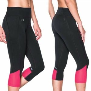 Under Armour Black & Pink Workout Capri